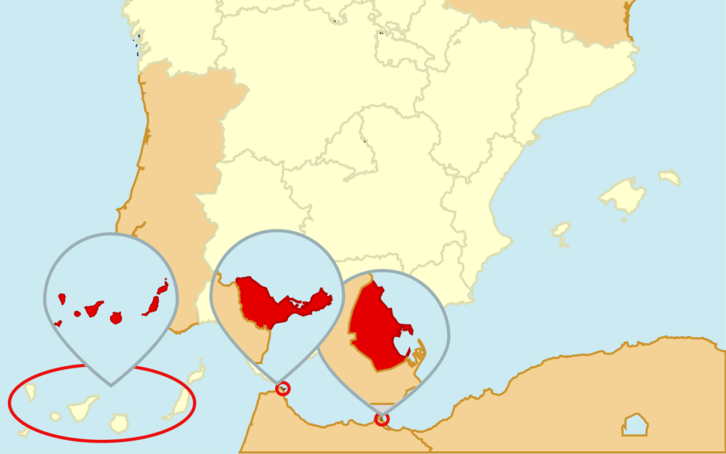 Características especiales para Ceuta, Melilla y Canarias